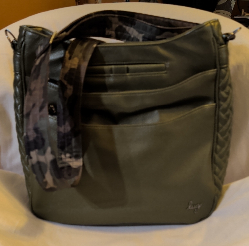 lug Cable Car VL Crossbody Bag with Camouflage Strap